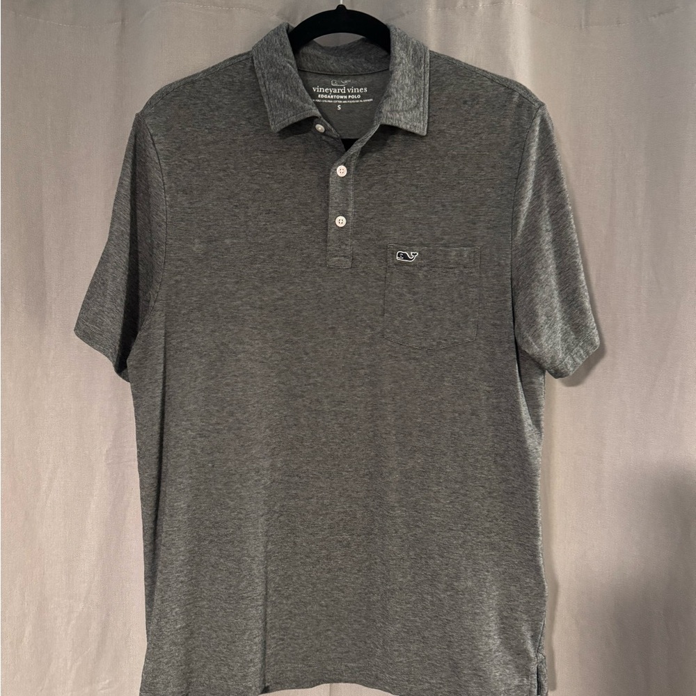 Vineyard Vines Men's Gray Polo Shirt Size Small